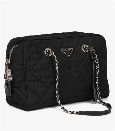 prada impuntu bag|Prada nylon shoulder bag.